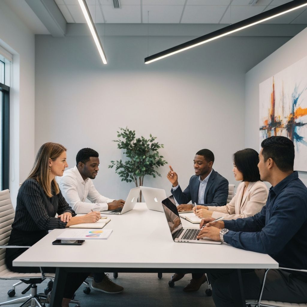 Equipe Apex B2B em reuniao estrategica